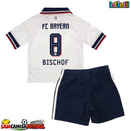 Camisa de Futebol Bayern Munich Tom Bischof #8 Equipamento Secundário Infantil 2026-27 Manga Curta (+ Calças curtas)